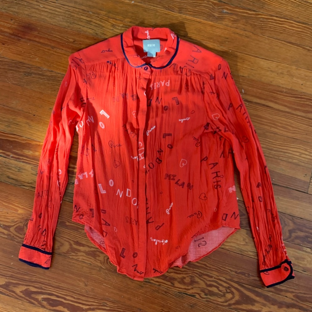 Anthropologie City Love Blouse